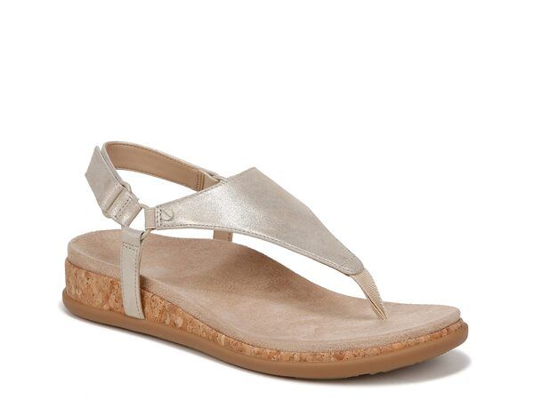 バイオニック レディース シューズ サンダル Vionic Kirra II Wedge Sandal Gold Metallic ゴールド