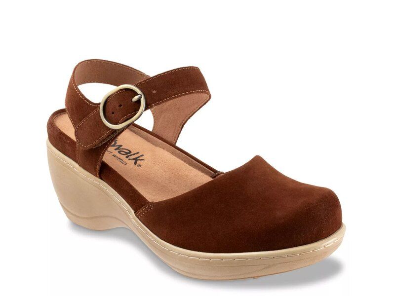 ソフトウォーク レディース シューズ サンダル Softwalk Mabelle Clog Brown Suede ブラウン