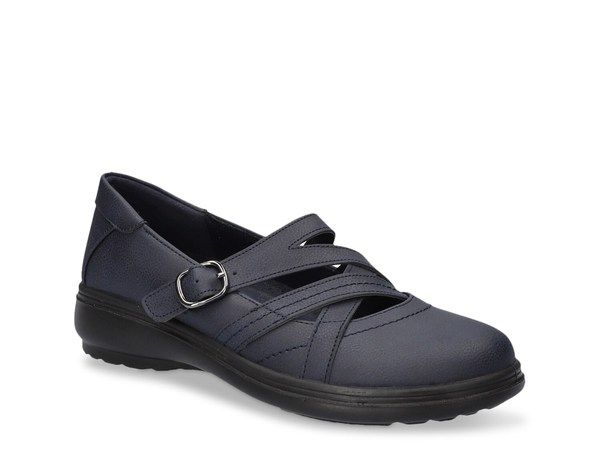 イージーストリート レディース シューズ スリッポン・ローファー Easy Street Wise Mary Jane SlipOn Navy ネイビー