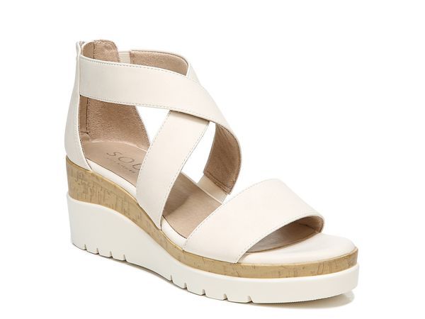 ソウルニュトライザー レディース シューズ サンダル SOUL Naturalizer Goodtimes Wedge Sandal Off White オフホワイト