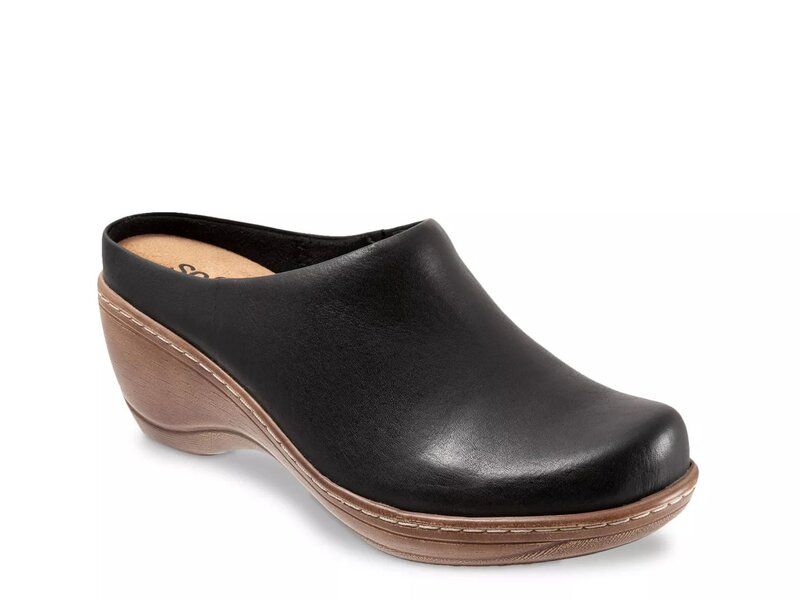 ソフトウォーク レディース シューズ サンダル Softwalk Madison Clog Black ブラック