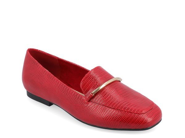 ジュルネ コレクション レディース シューズ スリッポン・ローファー Journee Collection Wrenn Loafer Red レッド