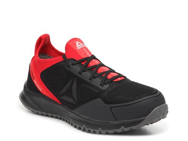 リーボック メンズ シューズ スニーカー Tシャツ Reebok Work All Terrain Freedom Steel Toe Work Shoe BlackRed ブラック