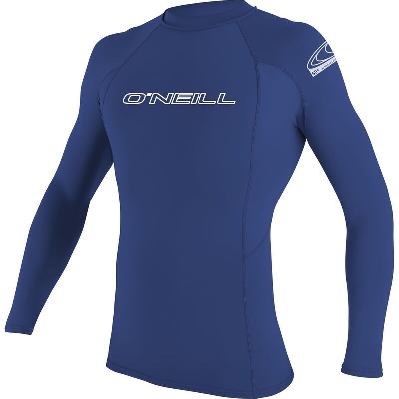 オニール メンズ トップス Tシャツ 長袖 ONeill Basic Skins 50 LongSleeve Rashguard Mens Pacific Blue ブルー