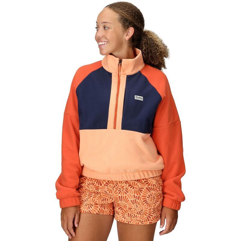 マーモット レディース アウター ジャケット・ブルゾン ジャケット Marmot Retro Rocklin 12Zip Jacket Womens Fresh ApricotArctic NavyG