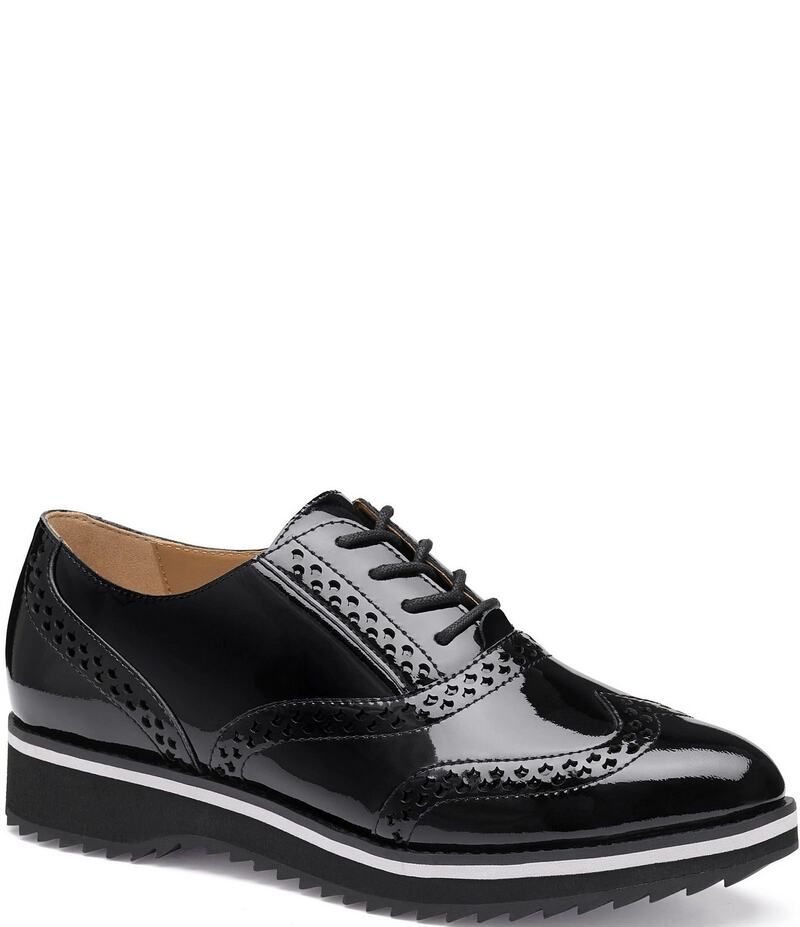 ジョンストンアンドマーフィー レディース シューズ オックスフォード ウィングチップ ブローグ レザー Johnston Murphy Womens Ulyssa Patent Leather Bro