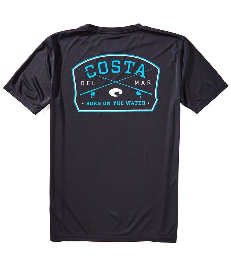 コスタ メンズ トップス シャツ Tシャツ Costa Tech Spinners Short Sleeve TShirt Carbon