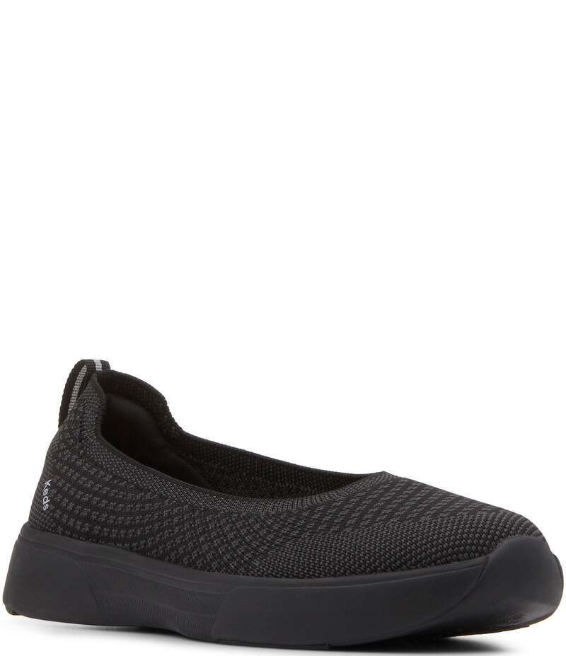 ケッズ レディース ボトムス カジュアルパンツ スニーカー ニット Keds Blisswalk Knit Skimmer Sneakers BlackBlack ブラック