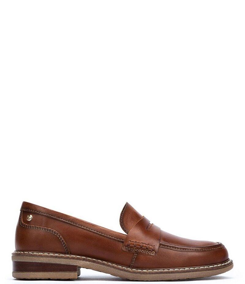 ピコリーノス レディース シューズ スリッポン・ローファー レザー ローファー Pikolinos Aldaya W8J Water Resistant Leather Penny Loafers C