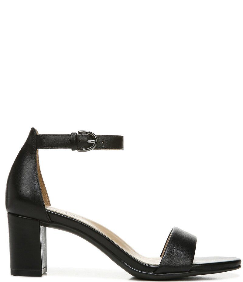 ナチュライザー レディース シューズ サンダル アンクル レザー Naturalizer Vera Leather Ankle Strap Dress Sandals Black ブラック