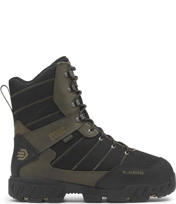 ラクロス メンズ シューズ ブーツ・レインブーツ LaCrosse Mens Cold Snap II 9 Waterproof Cold Weather Hunting Boots Jet Blac