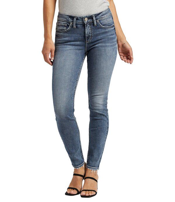 シルバー ジーンズ レディース ボトムス デニムパンツ Silver Jeans Co Suki Mid Rise Frayed Hem Skinny Jeans Indigo インディゴ