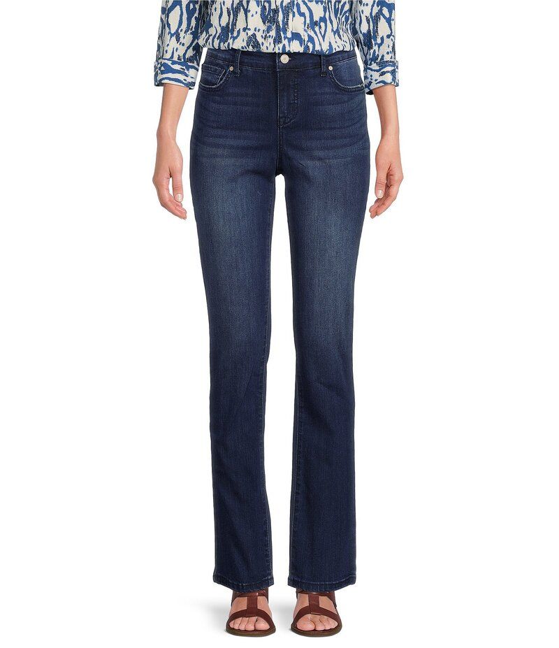 コード ブルー レディース ボトムス デニムパンツ ストレート プチ チェルシー ジーンズ Code Bleu Petite Size Chelsea Straight Leg High Rise S