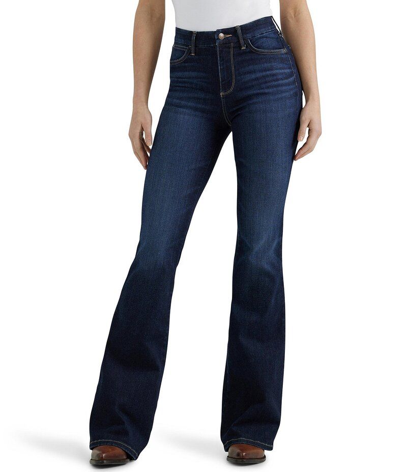 ラングラー レディース ボトムス デニムパンツ ジーンズ WranglerR Bespoke High Rise Flare Jeans MadilynDark Wash