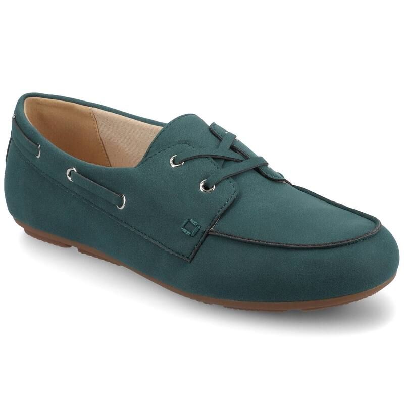 ジャーニー レディース シューズ ローファー Journee Womens Naomi SlipOn Round Toe Loafers Teal Pu ティール