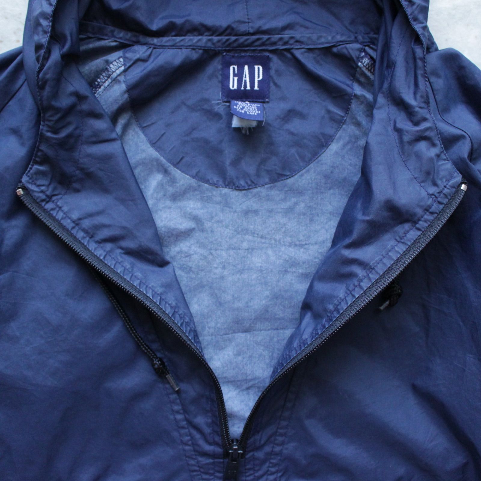 90s OLD GAP アノラックパーカー S ネイビー - メルカリ