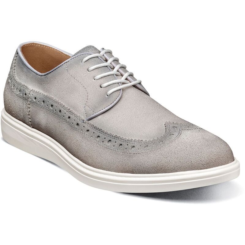 ステイシーアダムス メンズ シューズ オックスフォード ウィングチップ Stacy Adams Trudell Mens Wingtip Oxfords Light Gray グレー