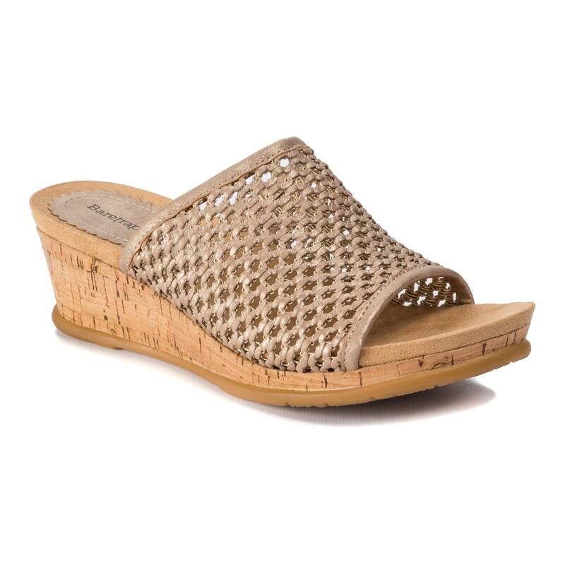 ベアトラップス レディース シューズ サンダル Baretraps Flossey Womens Wedge Sandalsoft Gold ゴールド