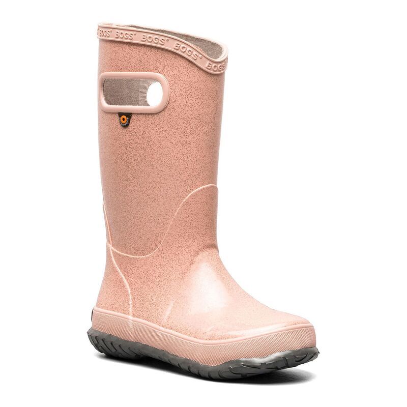 ボグス レディース シューズ ブーツ・レインブーツ Bogs Kids Glitterainboots Rose Gold ゴールド