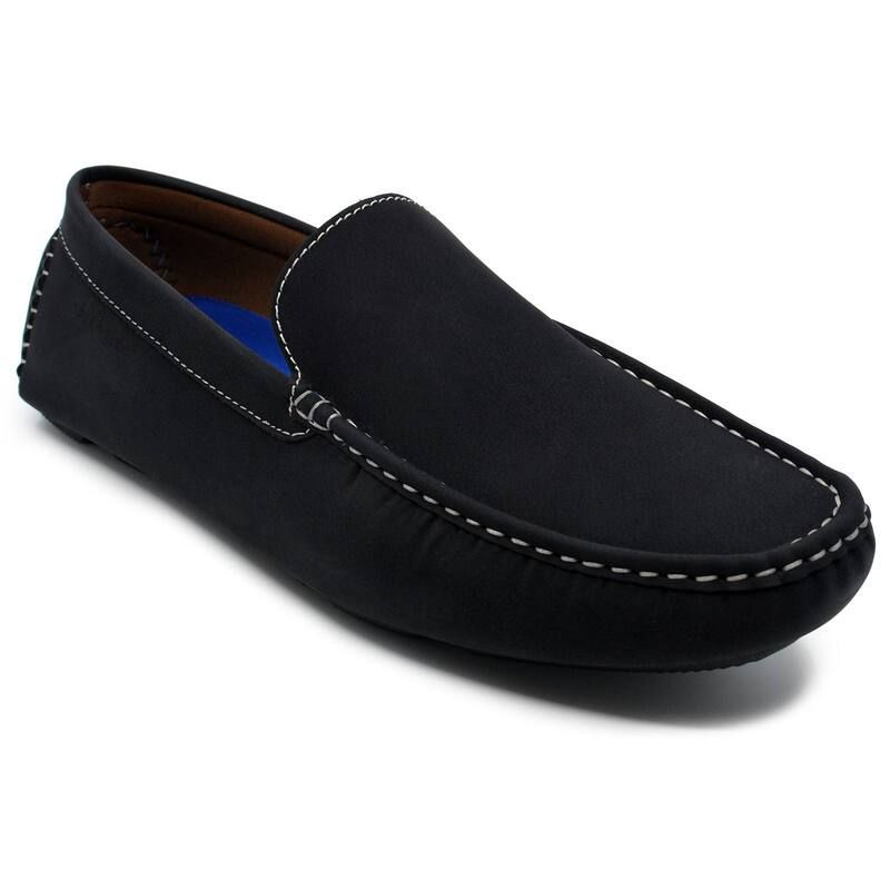 アカデミクス メンズ シューズ スリッポン・ローファー Akademiks Weston MenslipOn Loafers Black ブラック