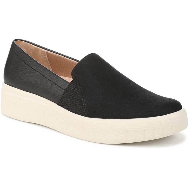 ライフストライド レディース シューズ スニーカー スエード ローファー LifeStride Grandeur Womens Microsuede Loafers Black Microsuede