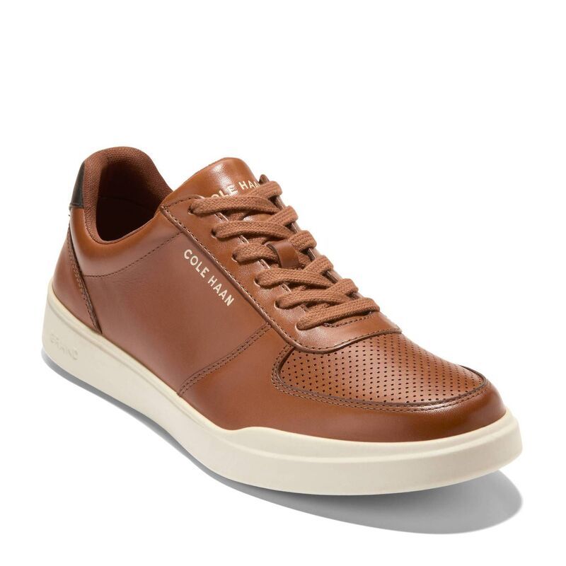 コールハーン メンズ シューズ スニーカー Mens Cole Haan Grand PureShot Court Sneaker Casual Shoes British Tan タン