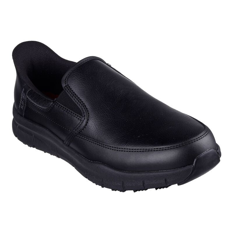 スケッチャーズ メンズ シューズ スニーカー Skechers Hands Free Slipins Work Nampa Broxtin Menshoes Black ブラック
