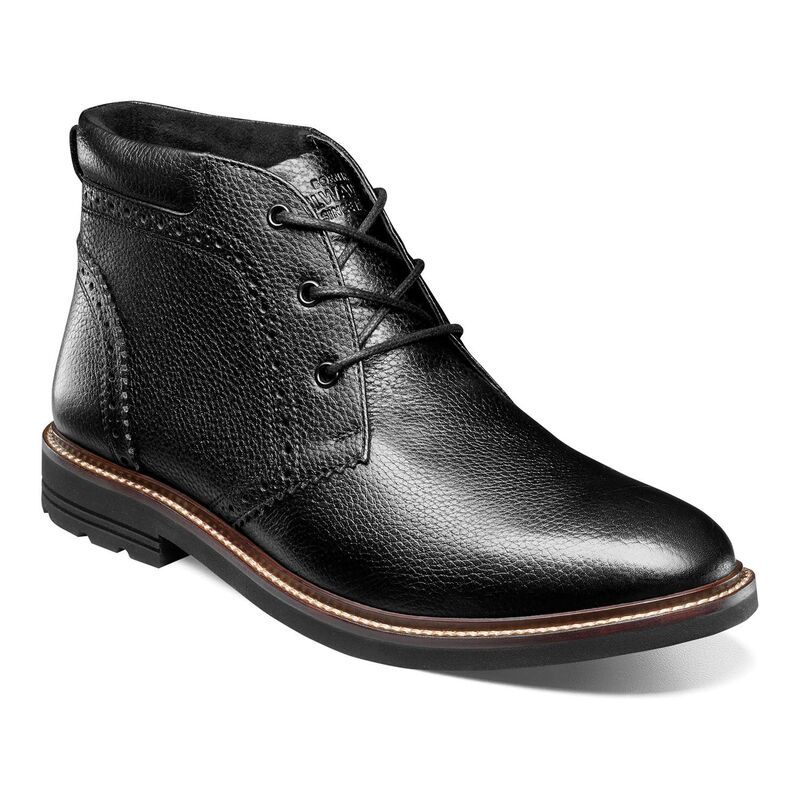 ノンブッシュ メンズ シューズ ブーツ・レインブーツ Nunn Bush Ozark II Mens Plain Toe Chukka Shoes Black Tumbled ブラック