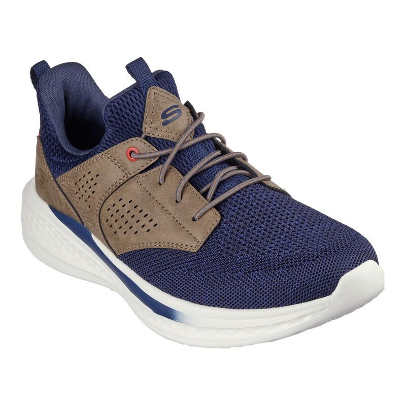スケッチャーズ メンズ シューズ スニーカー Skechers Relaxed FitR Slade Breyer Menshoes Navy Tan ネイビー