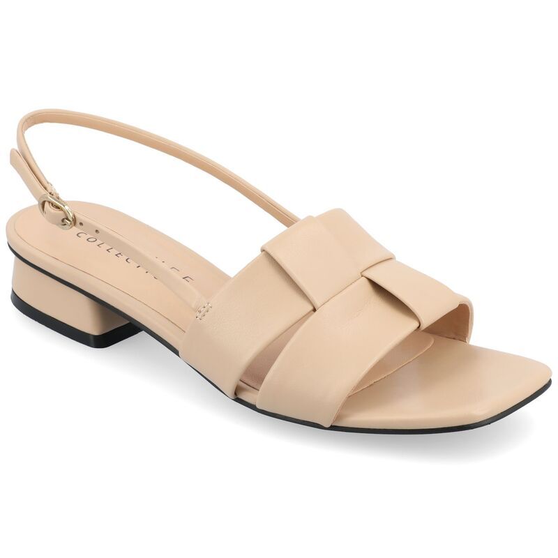ジュルネ コレクション レディース シューズ サンダル ヒール Journee Collection Tabatha Womens Tru Comfort Foam Low Covered Block 12,766円