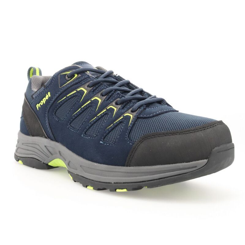 プロペット メンズ シューズ スニーカー Propet Cooper Mens Waterproof Hiking Shoes Navy Lime ネイビー