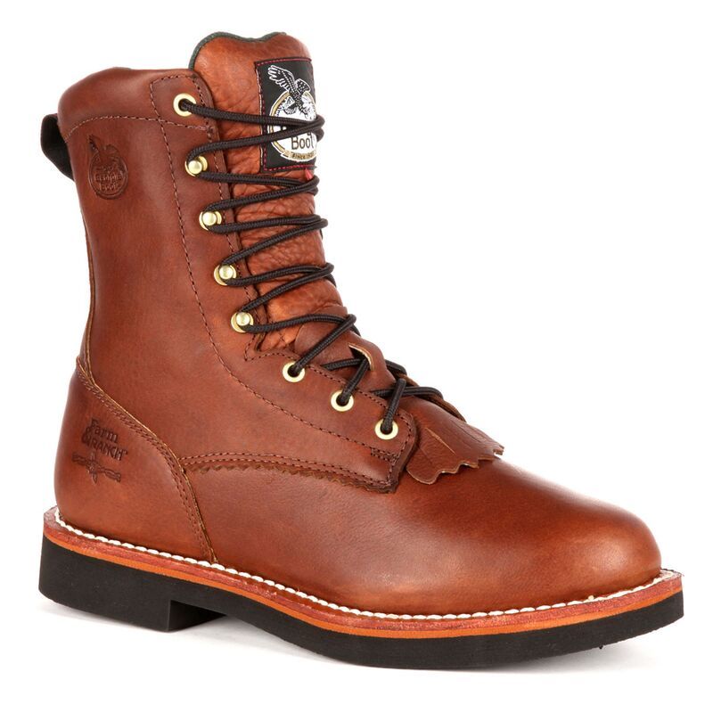 ジョージアブーツ メンズ シューズ ブーツ・レインブーツ レース Georgia Boots Farm Ranch Lacer Mens 8in Work Boots Barracuda Walnut