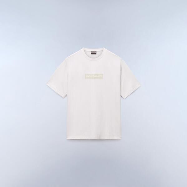 ナパピリ メンズ トップス Tシャツ ロゴ Napapijri Nap Box Logo Short Sleeve Tshirt Mens White ホワイト