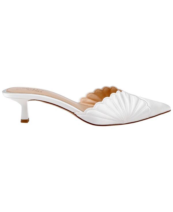 ジュウェルダグレイミシュカ レディース シューズ スリッポン・ローファー Jewel Badgley Mischka Womens Palmer SlipOn Evening Mule Ivory S