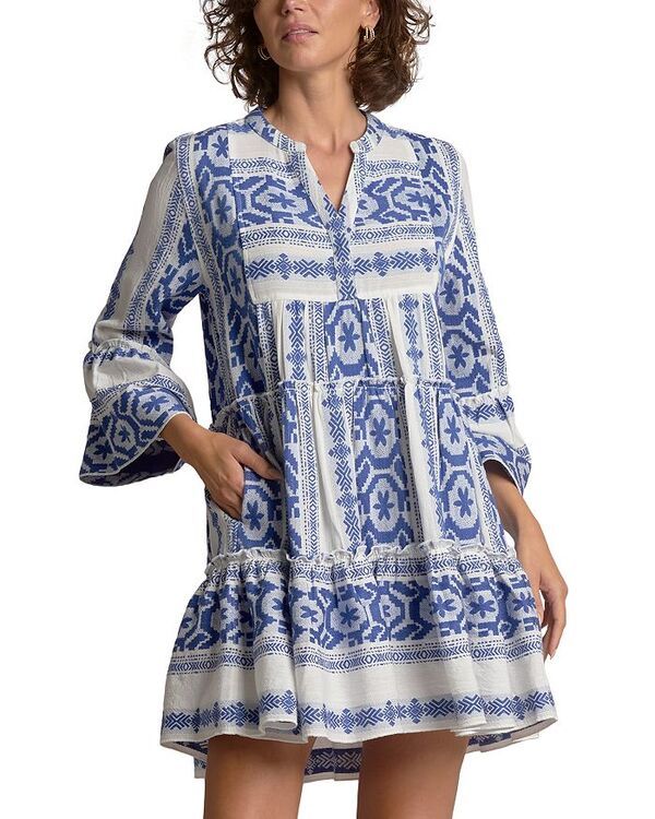 エラン レディース トップス ワンピース A ライン Elan A Line Dress Natural Blue ブルー