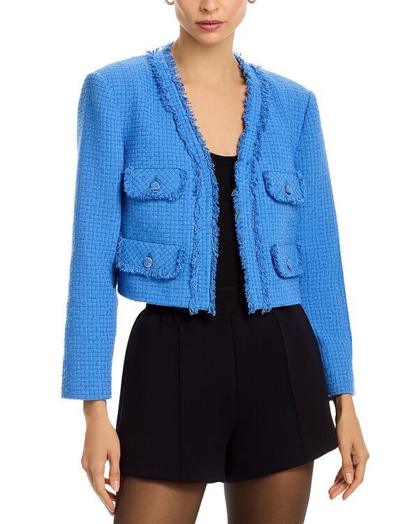 ミリー レディース アウター ジャケット・ブルゾン MILLY Serena Boucl Jacket Blue ブルー
