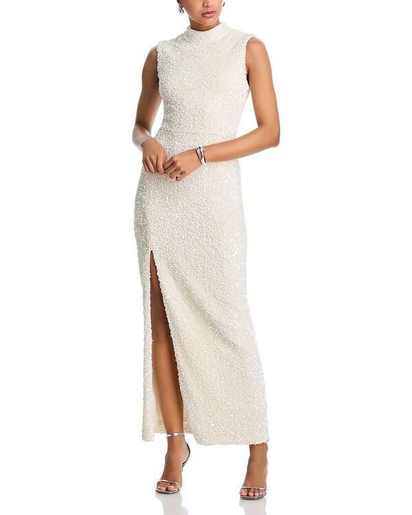 ワイフ レディース トップス ワンピースパンコール WAYF Ivy Sequin Dress Cream クリーム