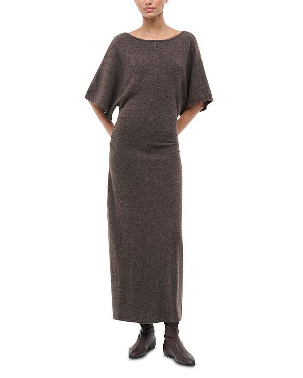 スタウド レディース アウター ニット・セーター マキシ STAUD Amelie Maxi Sweater Dress Canyon
