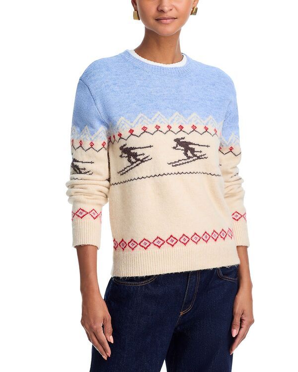 アクア レディース アウター ニット・セーター AQUA Ski Sweater Exclusive Blue ブルー