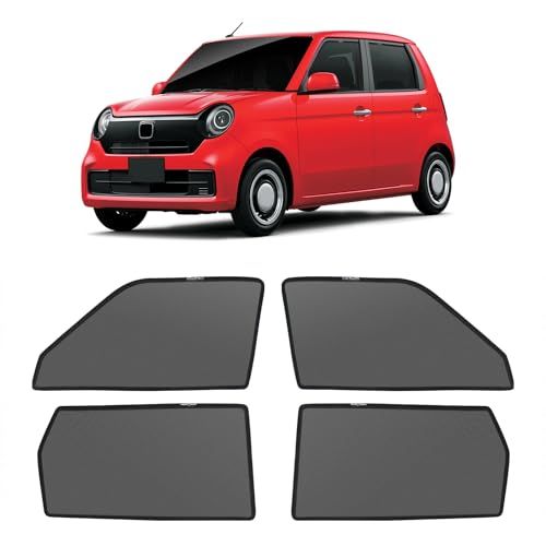 新型 エヌワン JG3 JG4 2代目 メッシュカーテン マグネット式 遮光 換気 サイドバイザー 車用N-ONE JG3 JG4 サンシェード 車種専用設計 虫除け 折り畳み式 日除け アクセサリー カスタム パーツ 4枚ts