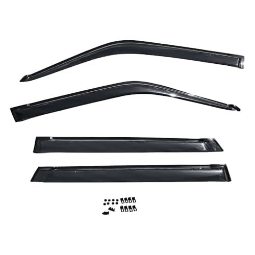 ホンダ/HONDA車対応 N-ONE(エヌワン) JG1/JG2 専用設計 スモーク ドアバイザー/サイドバイザー 強力両面テープ＆取付固定金具付き 純正メーカー採用品質(社外品)ts