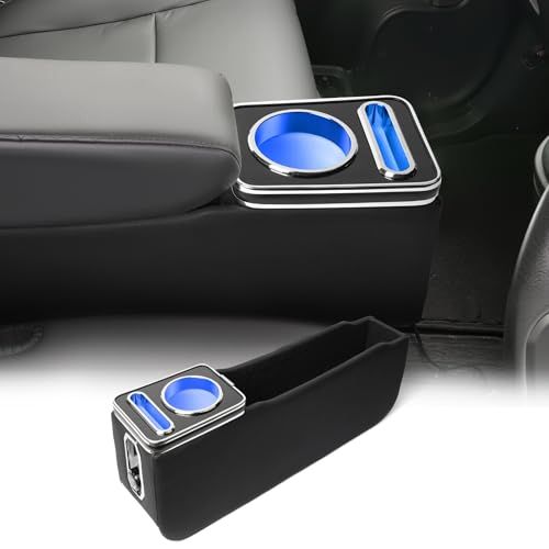 N-WGN/N-WGN Custom JH3 JH4専用 コンソールボックス 7色LEDライト USB Type-C/QC3.0急速充電対応 スマホホルダー カップホルダー 小物収納 アームレスト PUレザー 車内収納 n-wgn アクセサリー エヌワゴンts