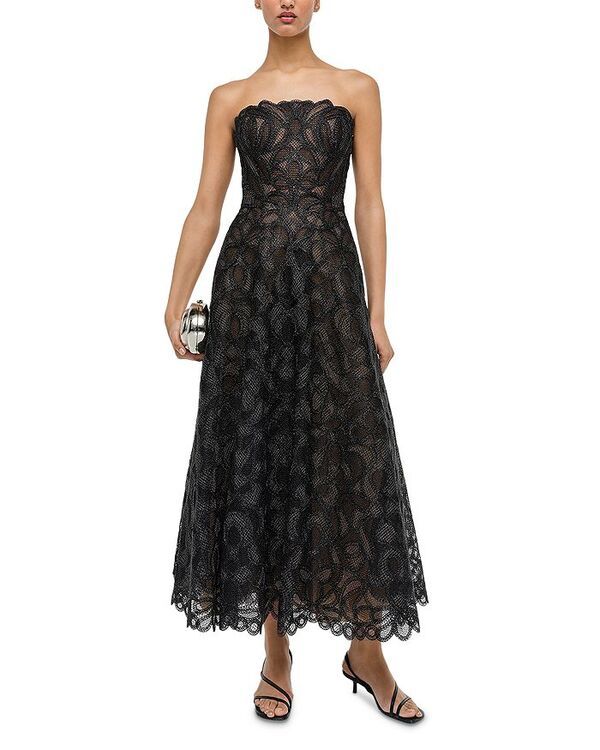シムカイ レディース トップス ワンピース SIMKHAI Elvina Bustier Dress Black ブラック