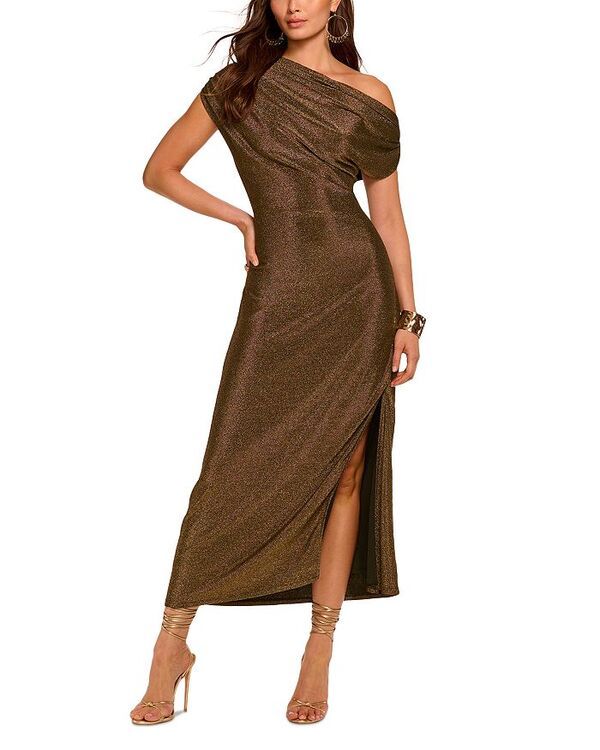 レイミー ブルック レディース トップス ワンピース トール Ramy Brook Rocker Chet Metallic Dress Gold Knit ゴールド