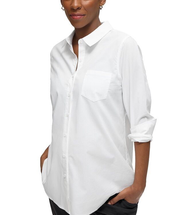 イングリッドイザベル レディース トップス シャツ ボタンダウン マタニティ Ingrid Isabel Button Down Maternity Shirt White ホワイト