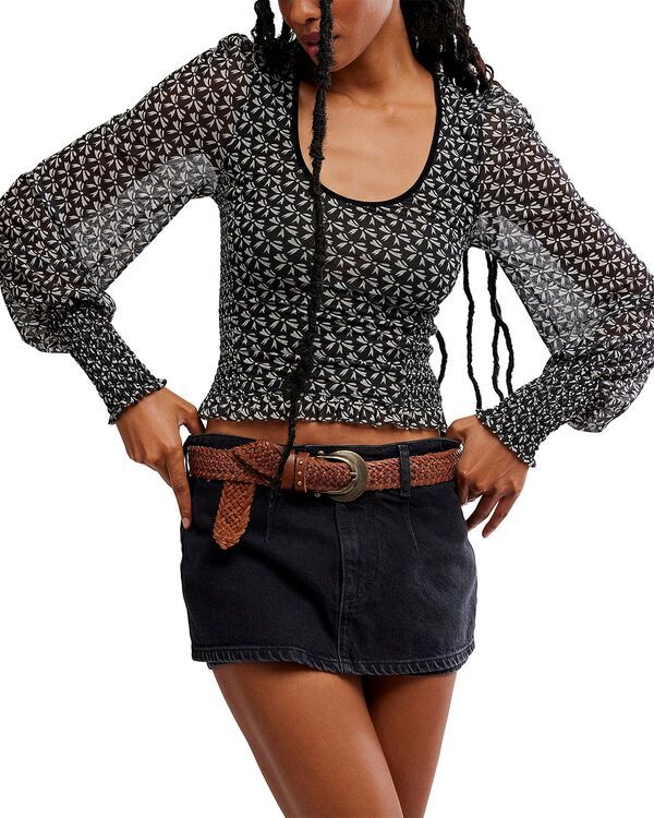 フリーピープル レディース トップス シャツ ニット Free People Dottie Knitop Black Combo ブラック