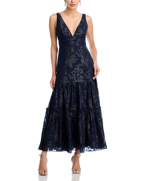 アクア レディース トップス ワンピース マキシ AQUA Jacquard Maxi Boho dress Exclusive BlackGold ブラック