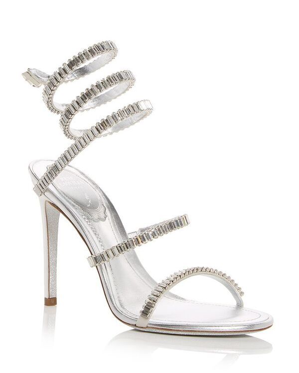レネ・カオヴィラ レディース シューズ サンダル Rene Caovilla Womens Cleo Spark Embellished Sandalsilver Crystal シルバー