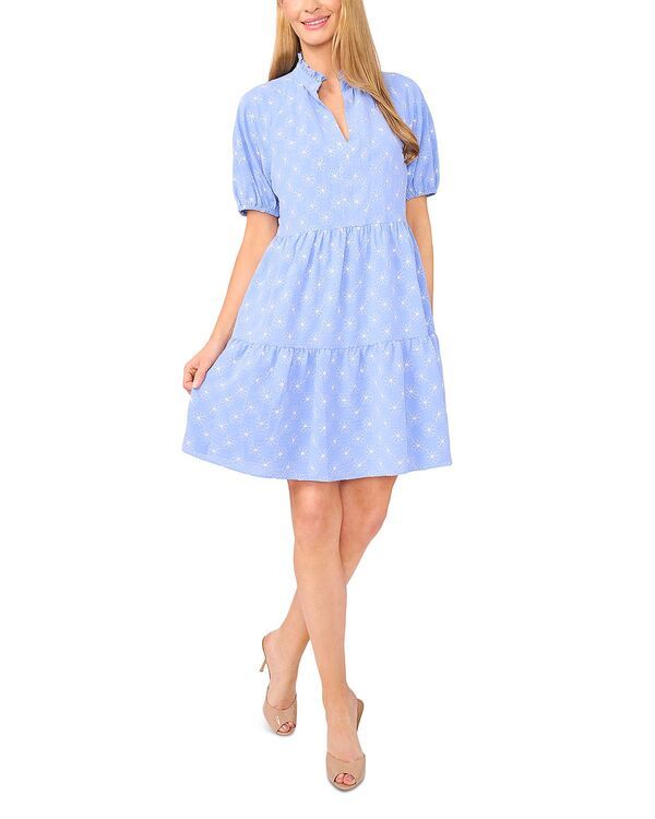 セセ レディース トップス ワンピース フラワー柄 フラワー CeCe Floral Babydoll Dress Blue Spritz ブルー