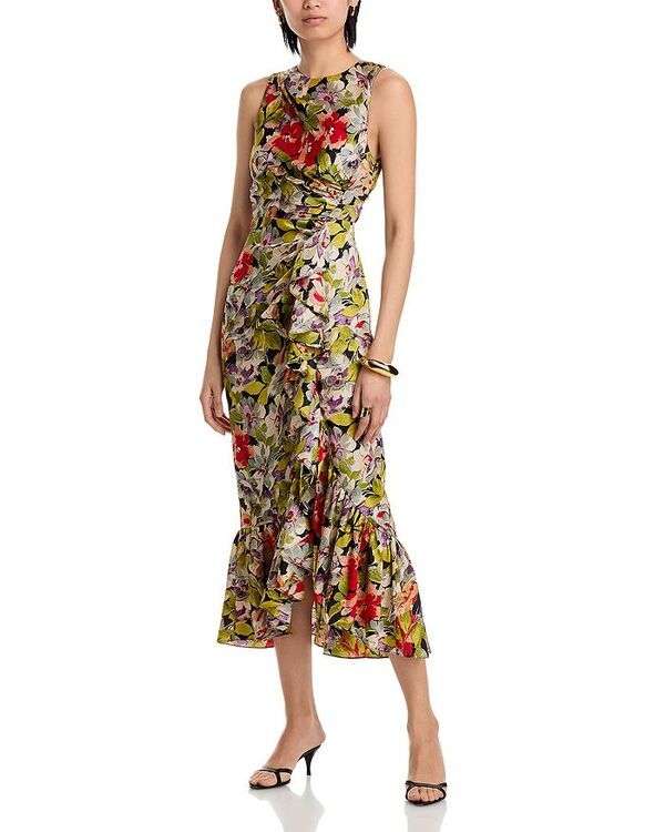 サンク セプト レディース トップス ワンピース Cinq Sept Canyon Bloom Elvira Dress Black Multi ブラック
